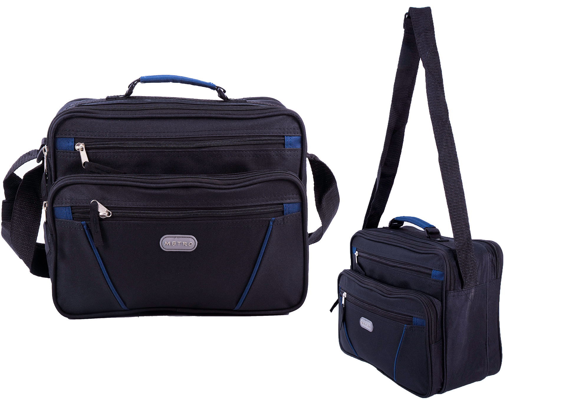 LL-7911 BLACK/BLUE FLIGHT BAG